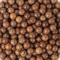 OLYCRAFT 900 Stück Naturholzperlen Set – 6mm, 8mm, 10mm, Gestreift, Zum Auffädeln Für Schmuck & Makramee