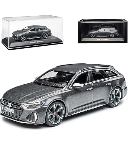 Burago Modellauto Audi A6 C8 Avant Weiß | Maßstab 1/43 | Ca. 11,5 Cm | Mit Drehbaren Rädern