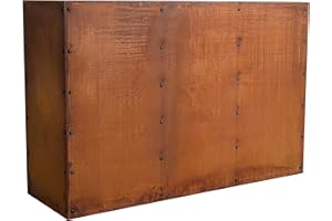 ‎ESTEXO ESTEXO Hochbeet Pflanzkasten Edelrost Blumenkasten Pflanzbeet Blumenbeet Beet Stahl Pflanzkübel Blumenkübel Gartenbeet 120x40x80 cm