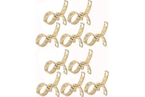 LACYAN Visua 15 mm (5/20,3 cm) pressé Laiton Tuyau support d'attache. Lot de 10