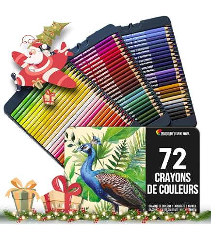 12 Crayons De Couleur Primo - Mine épaisse 5,5 Mm, Estompables, Pour Enfants Et Artistes - 7