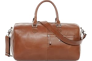 SID & VAIN Sac de Voyage Seattle | Compartiment Laptop Cuir véritable | fourre-Tout Besace Week-End Vacances 40 cm Grand Beige | Sac Sport Bagages Cabine à Main Fait à la Main