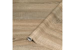 d-c-fix papier adhésif pour meuble effet bois Sonne Chêne Brillant - film autocollant décoratif rouleau vinyle - pour cuisine, porte - décoration revêtement peint stickers collant - 45 cm x 2 m