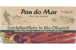 Pan do Mar Sardellenfilets (Anchovis) in Bio Olivenöl, 5er Pack (5 x 50 g)