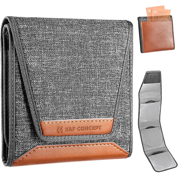 PATIKIL 58 Mm Appareil Photo Filtre Boîtier, 4 Poche Appareil