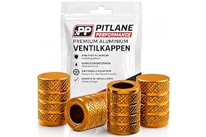 Pitlane Performance® Ventilöverdrag i Aluminium – Set om 4 Schrader Ventilkåpor