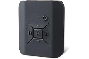 TUNAI TC001S-S-1B Firefly Clip kabelloser Bluetooth Kopfhörerverstärker mit HD Mikrofon und Sprachsteuerung über (Siri, S-Voice, Google Now) Schwarz