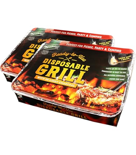 PEARL Barbecue Pliable/Barbecue jetable/Mini-Barbecue