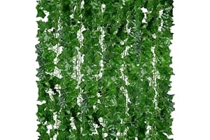ADORAMOUR Konstgjorda Murgröneslingor - 48 pack 210cm Längd - Realistiska Fejk Murgröneslingor för Inomhus- och Utomhusbruk s
