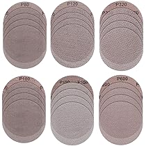 125mm 5" Ponceuse Ponçage Velcro Disques Abrasif Grossier DA Grain