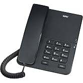 Karel TM140 Siyah TM140 Siyah Kablolu Telefon, Siyah