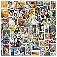 NOGAMOGA Aesthetic Art Sticker Oil Painting Stickers Vinyl Waterproof (100 Pieces) for Water Bottles, Laptop, Skateboard, Luggage and Scrapbook, Stickers for Adults