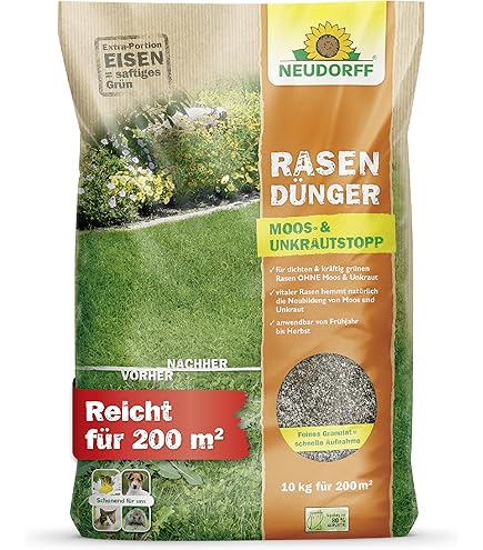 COMPO Rasendnger gegen Unkraut+Moos Komplett-Pflege 6 kg fr 200 m :  Amazon.de: Garten