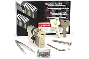 MULTIPICK 2-in-1 Lock Pick Set - [incl. 50-PCE Pinning Kit] Lock Picking Kit - Lock Pick - Lock Picks - Lock Picking Set - Lockpicking Sets - Lockpicking Training Set & Lock Picking Set for Beginners
