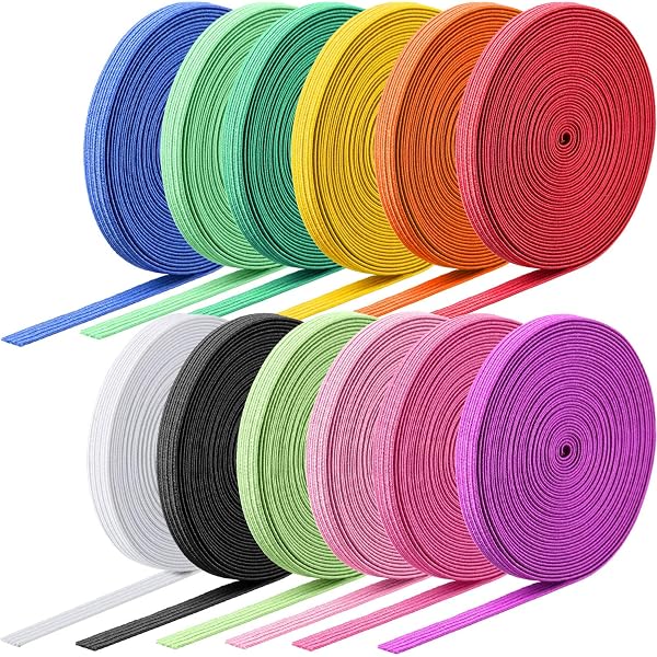 thumbnail image 2 of Black Wide Elastic Ribbon Band - 5/8 Inch X 25 Yard 2 of 14