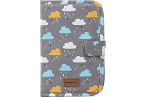 HOMYBABY® Portadocumentos Bebe [EXTRA ESPACIO] - Porta Documentos Cosas Bebes - Neceser Bebe Recien Nacido - Regalo Bebe Babyshower - Funda para Cartilla Sanitaria de Bebe - Organizador Bebe