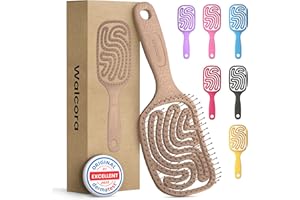 Walcora Spazzola Capelli Districante – Scioglinodi Anti Nodi – Per Capelli Ricci, Lisci, Fini, Bagnati e Lunghi – Hair Brush Anti Rottura per Donna, Uomo e Bambini