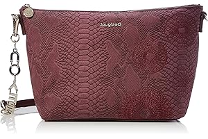 Desigual Accessories-Bolsa de Piel sintética, Across Body Bag para Mujer, Rojo, U
