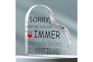 Merclix Freundin Acrylglas Platte Weihnachts Geschenke für Freundin Beste Freundin Geschenke Geschenk Freundin Geburtstag Geschenk für Freund zum Geburtstag Geschenk Beste Freundin
