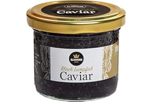 Elsinore - Black Lumpfish Caviar, Medium Size, Salty Flavour, 100g