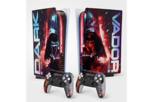 FFRAME Sticker for PS5 Dark lord, Standard Digital Edition, Console and controllers, Gaming Skin Dark lord (2 Controllers)