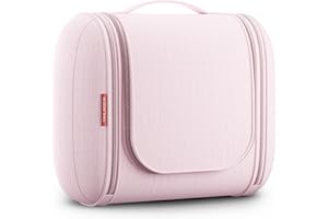 VANLINDSON Beauty Case da Viaggio [Capacità 8L, Design 2025] | Trousse Organizer, Porta Trucchi con Gancio, Borsa da Bagno Pratica per Viaggio - Ideale Uomo/Donna