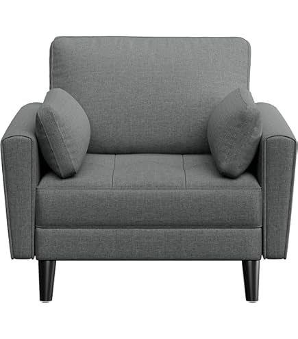 Eye-catchy Alaska Fabric Comfortable Armchair With Comfy