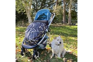 BundleBean GO | Universal Waterproof footmuff | car seat Cosy Toes | Carrier & Sling Cover | Also Opens Flat as Play mat | Universal fit and extends to fit All Ages newborn-4yrs (Gold Geometric)