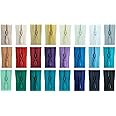 Invisible Zip (Pack of 24 zips), Suitable for Lightweight Fabric for Dressmaking (Multi Colours, 9 inch)