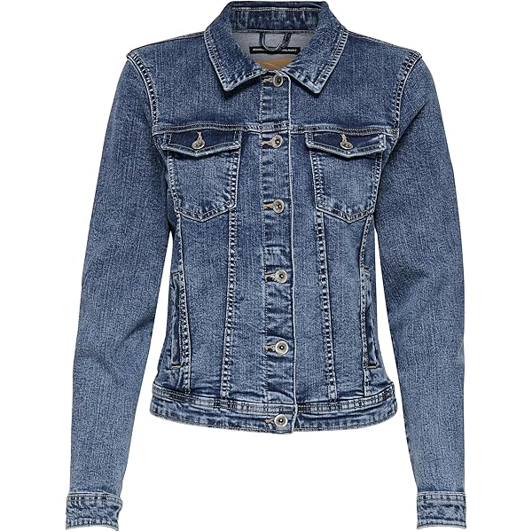 Noisy May NMDebra Denim Jacket Spijkerjas blauw XL