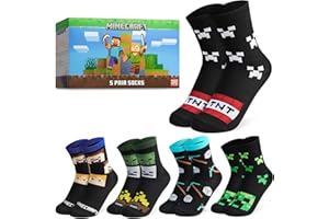 Minecraft Calf Socks Paquete de calcetines Niños