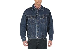 Wrangler herr Western denimjacka utan foder, cowboysnitt Cowboy Cut Western Ungefütterte Jeansjacke (1-pack)