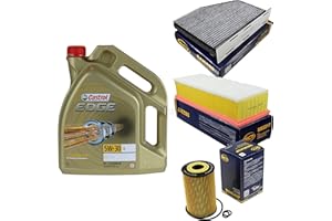 DIEDERICHS Filter Set Inspektionspaket 5 Liter Motoröl EDGE Titanium FST 5W-30 LL SCT Germany Innenraumfilter Luftfilter Ölfilter