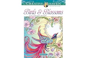 Creative Haven Birds and Blossoms Coloring Book