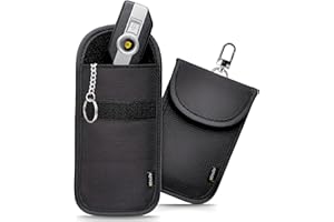 EXOSFER - Custodia Schermata Chiave Keyless (Ripstop, Medium) Set da 2. Gabbia Faraday Antifurto Auto. Blocco Segnale RFID per Chiavi, Telecomando e Telepedaggio. Protezione Contro il Pirataggio