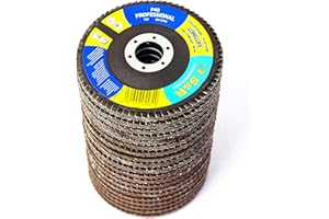 S&R Dischi Abrasivi a lamelle Smerigliatrice 115 per Legno Metallo : 20pz - 5 x ogni grana : P40/60/80/120. Dischi abrasivi Professionali