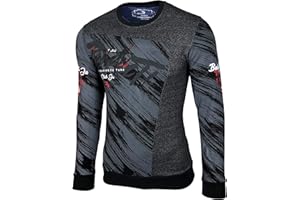 Baxboy Herren Pullover Hoodie Sweatjacke Longsleeve Sweatshirt Jacke Langarm Kapuzenpullover Hoody Sweater 2628