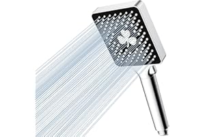 Magichome Shower Head High Pressure, Power Shower Head with 6 Modes, Universal Handheld Showerhead for Low Water Pressure