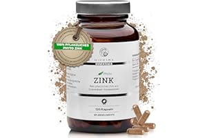 ‎QIDOSHA QIDOSHA® pflanzliches Zink aus Guavenblatt-Extrakt, 120 Stk, 20 mg Zink (200% NRV) aus 500 mg hochreinem Guavenblatt-Wasserextrakt je Kapsel, vegan, laborgeprueft