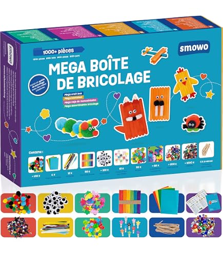 Coffret Janod Peinture 3D Pointillisme – 8 Tableaux Animaux Cosmiques, 5 Couleurs, Dès 8 Ans