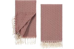 Tuiste Ręcznik do sauny, czerwony, 2 sztuki, kilt do sauny, dla kobiet i mężczyzn, ręcznik plażowy, ręcznik do sauny, koc piknikowy, ręcznik hammam, ręcznik plażowy, rozmiar XXL, 100 x 180 cm