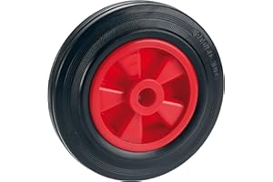 dörner + helmer 714201rot caoutchouc plein moyeu de roue avec roulement coulissant 160 x 40 x 20 mm Largeur 58 mm