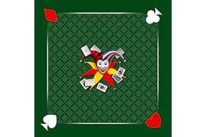 MON TAPIS DE JEUX Tapis Belote Joker - 60 x 60 cm - Fabrication Française (Vert)