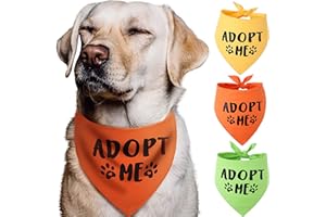 PAWSKIDO Adopt Me Halstücher für Hunde, 3 Stück