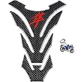 REVSOSTAR Real Carbon Fiber Motorcycle Tank Pad Gas Oil Fuel Tank Pad Vinyl Decal Tank Protector Motorcycle Stickers For HAYABUSA All Models