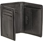 Men's Wallet Vertical Genuine Leather Large Capacity Wallet RFID Leather | Soft Cowhide Leather Vertical 12 Cards Coin Purse