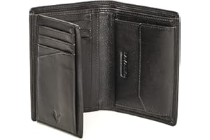 Lavalen Portefeuille Homme Cuir Veritable - Portefeuilles et Porte-Cartes - Porte Carte avec RFID - Porte Monnaie Homme Cuir Grande Capacite - Portecarte Bancaire Verticale - Idee Cadeau Original.