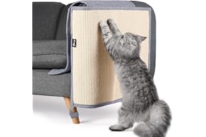 NATUYA Kratzschutz Sofa Katze Möbelschoner von Katzen - Katzenmöbel Schutz Katze Kratzschutz Kissen dehnbar Anti-Kratzer Sofa Kissen (Hellgrau, Links)
