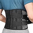 kossto Lumber Sacral Belt for Lower Back Pain Relief LS belt with four Aluminium plates & Adjustable Back support for Men & Women Universal (Compatible Waist Size -Small,Medium,Large,XL)