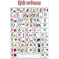 PAPER PLANE DESIGN Hindi Varnamala Chart for Kids 12 x 18 inch, multi